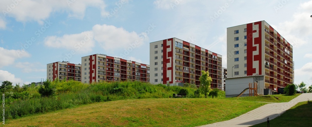 Vilnius today. New buildings at perkunkiemis.