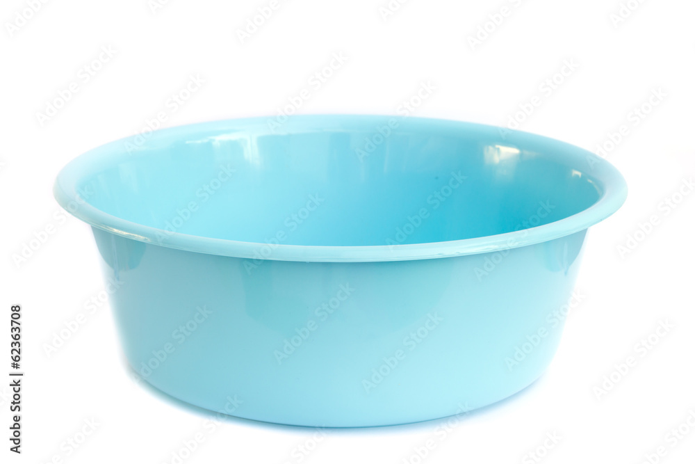 Plastic wash bowl isolated on white background Plastic wash bowl isolated on white background
