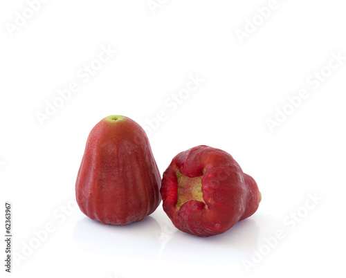 Rose apple isolated on white background photo