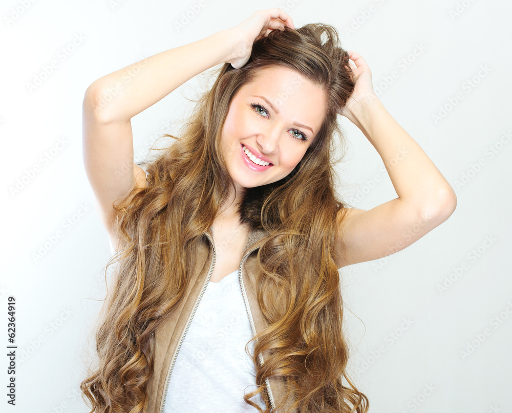 Fashion woman portrait. Female young model. Fashion woman portrait. Female young model.