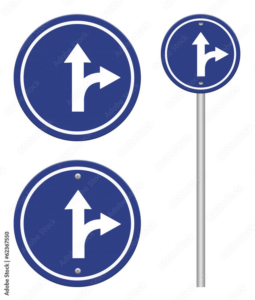 circle blue road signs circle blue road signs
