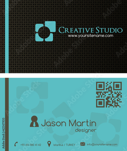 Creative business card photo