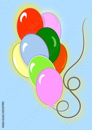 Globos volando