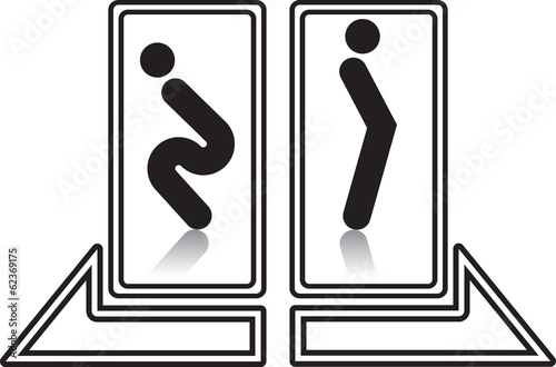 funny restroom wc sign