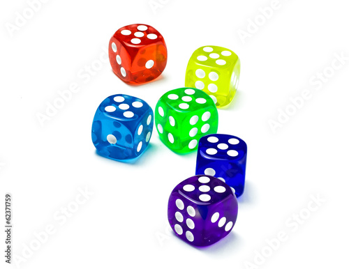 color dice number five