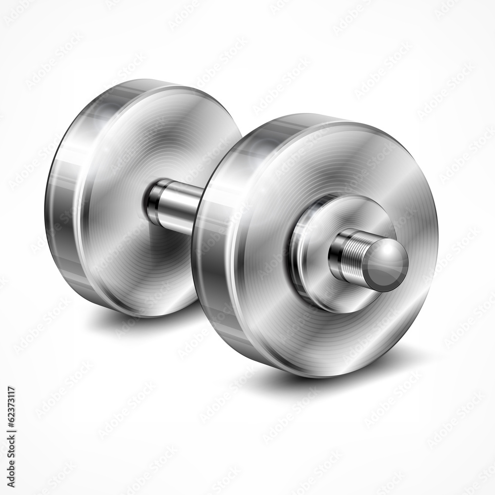 Dumbbell, fitness and healthy lifestyle concept on white, Dumbbell, fitness and healthy lifestyle concept on white,