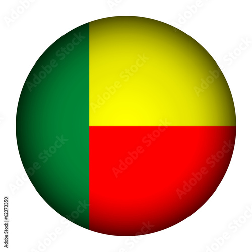 Free Download Benin flag button. - GFXLoad