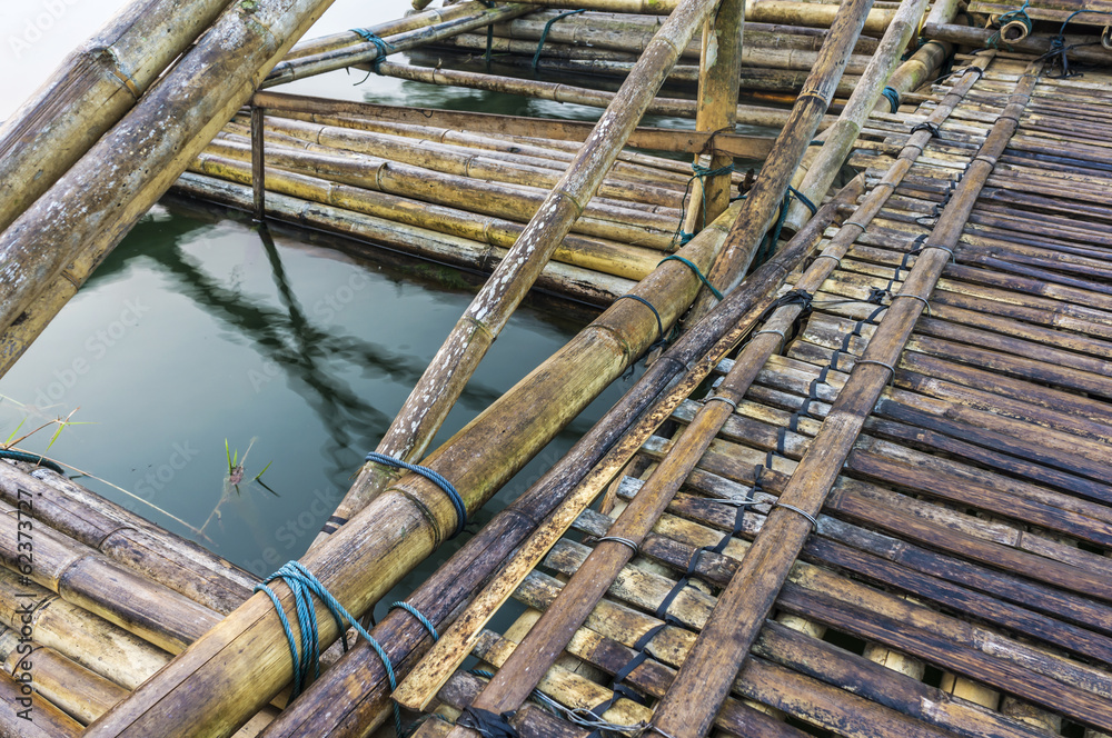 Bamboo Rafting Bridge