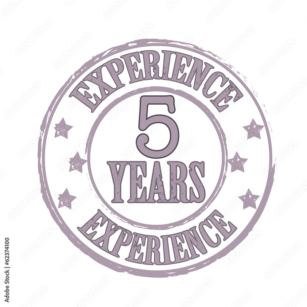 experience  5 years stamp