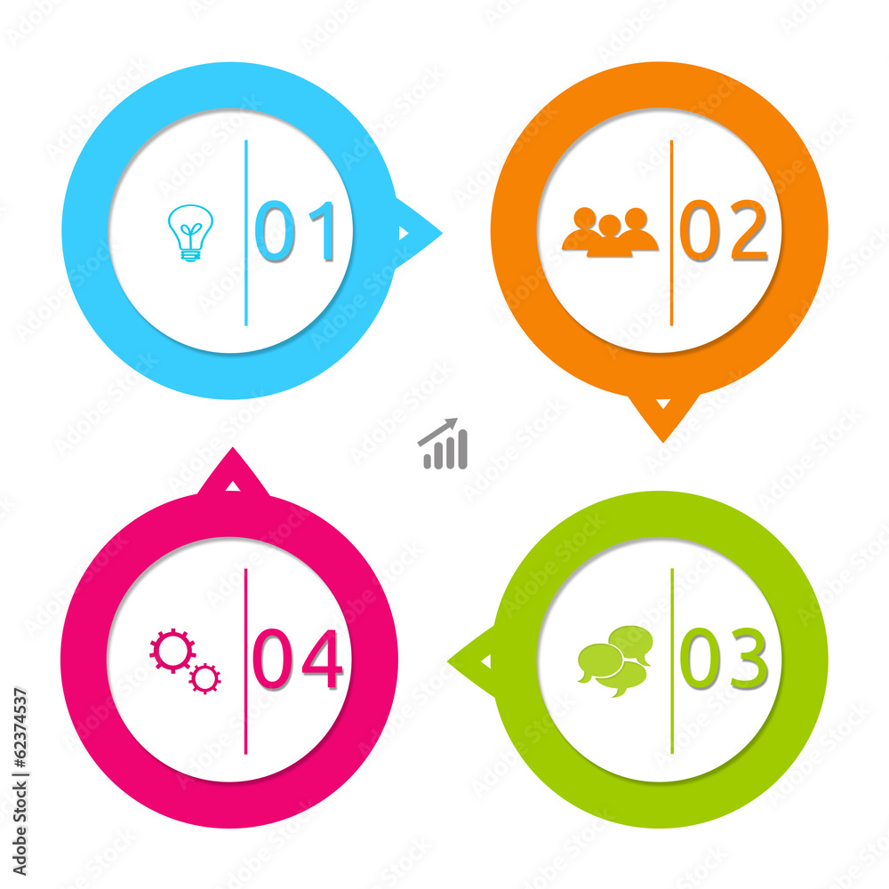 Design with circles for web, marketing or presentations