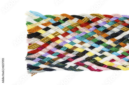Strip woven cotton multicolored