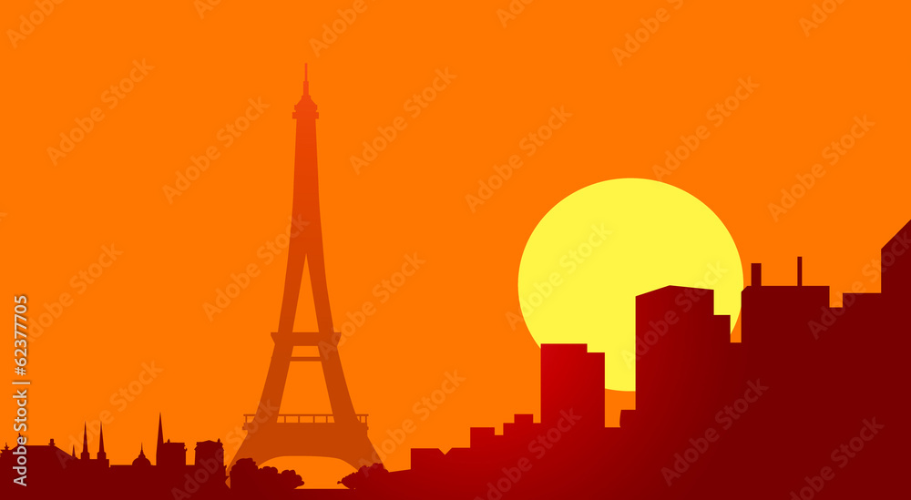 Morning Paris-Vector