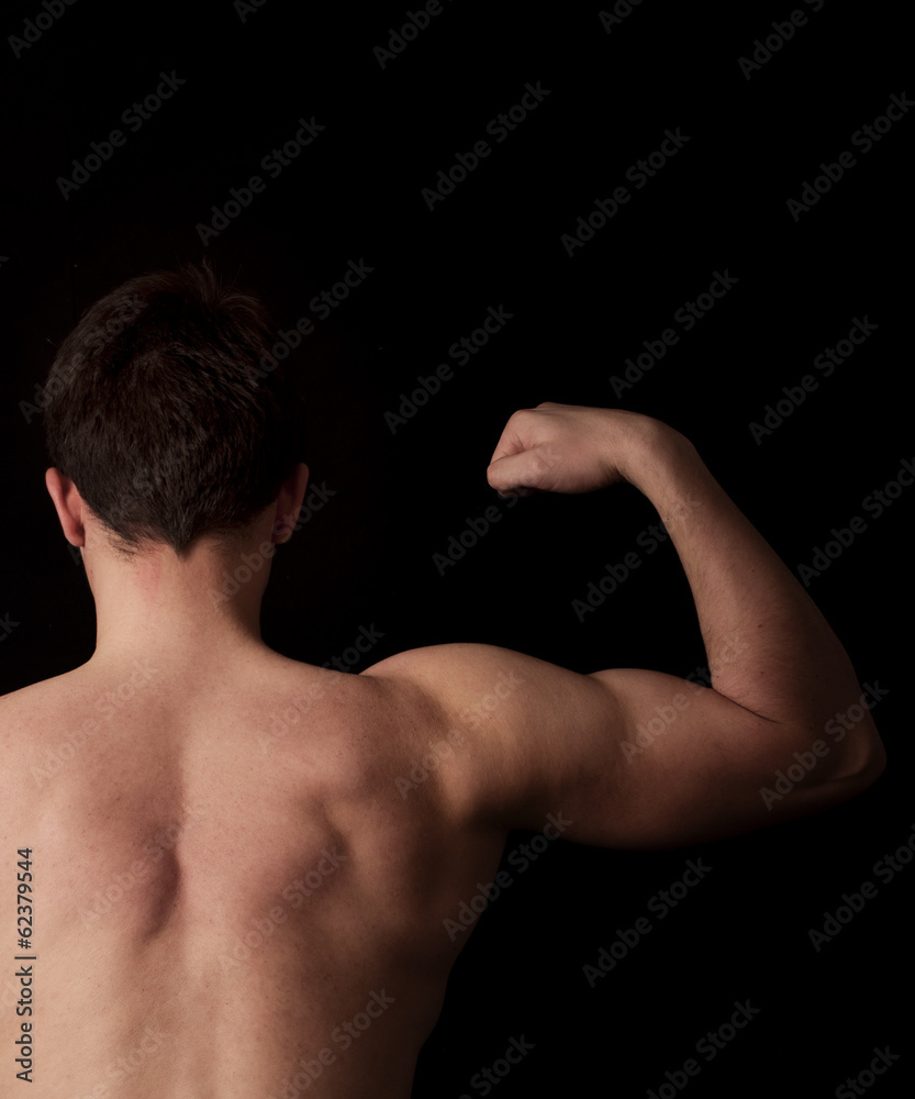 Flexing bicep Flexing bicep