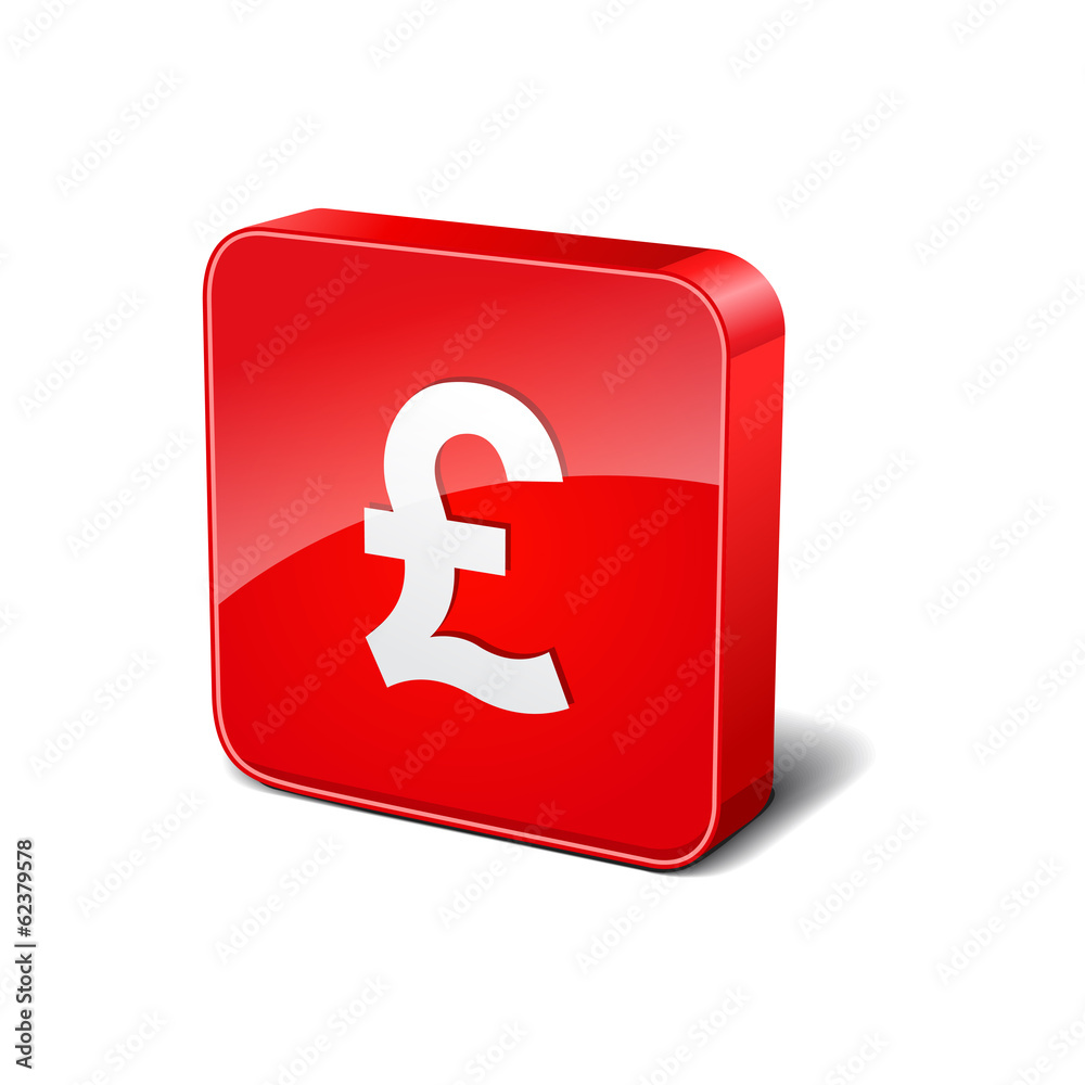 Pound 3d Rounded Corner Red Vector Icon Button Pound 3d Rounded Corner Red Vector Icon Button