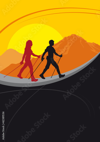 nordic walking template
