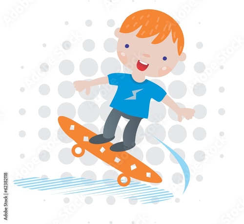 Skater boy illustration