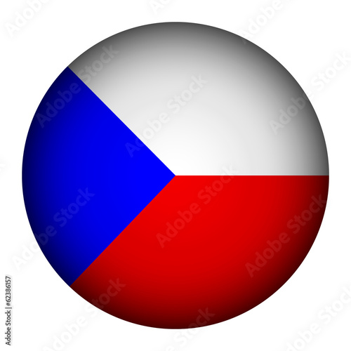 Free Download Czech Republic flag button. - GFXLoad