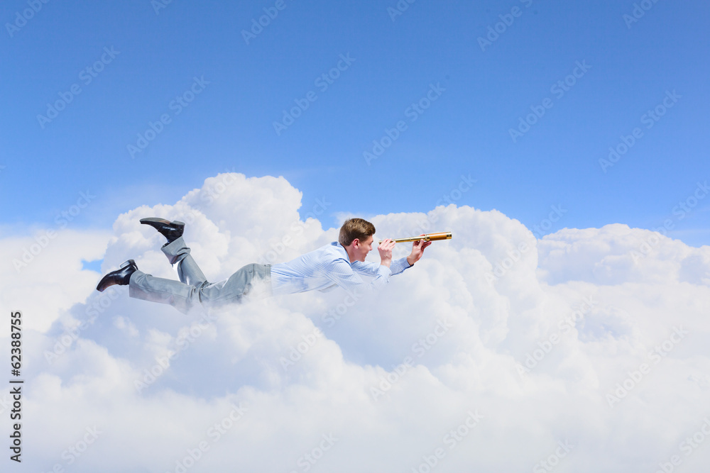 Flying businessman Flying businessman