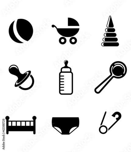 Baby and childish icons