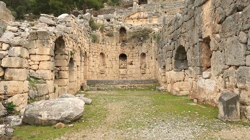 5th or 6th century BC Ancient Arycanda City at Turkey photo