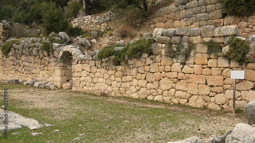 5th or 6th century BC Ancient Arycanda City at Turkey (Agora) photo