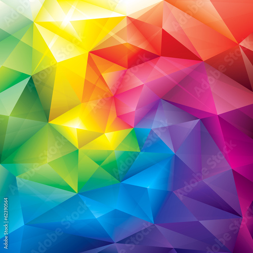 Obraz na plátně Abstract polygonal gems colors background.
