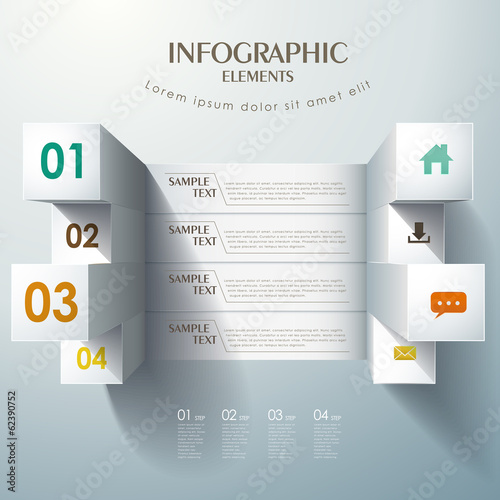 abstract bar chart infographics