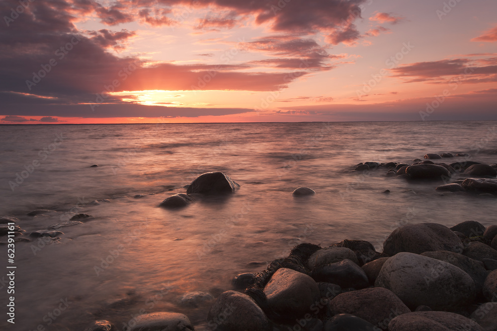 Sunsetting, the baltic sea