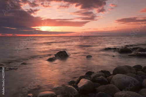 Sunsetting, the baltic sea