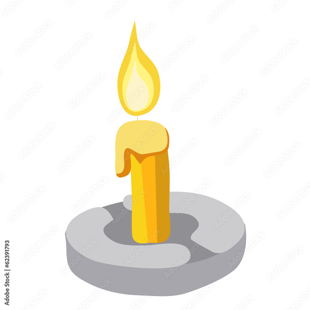 Candle isolated illustration Candle isolated illustration