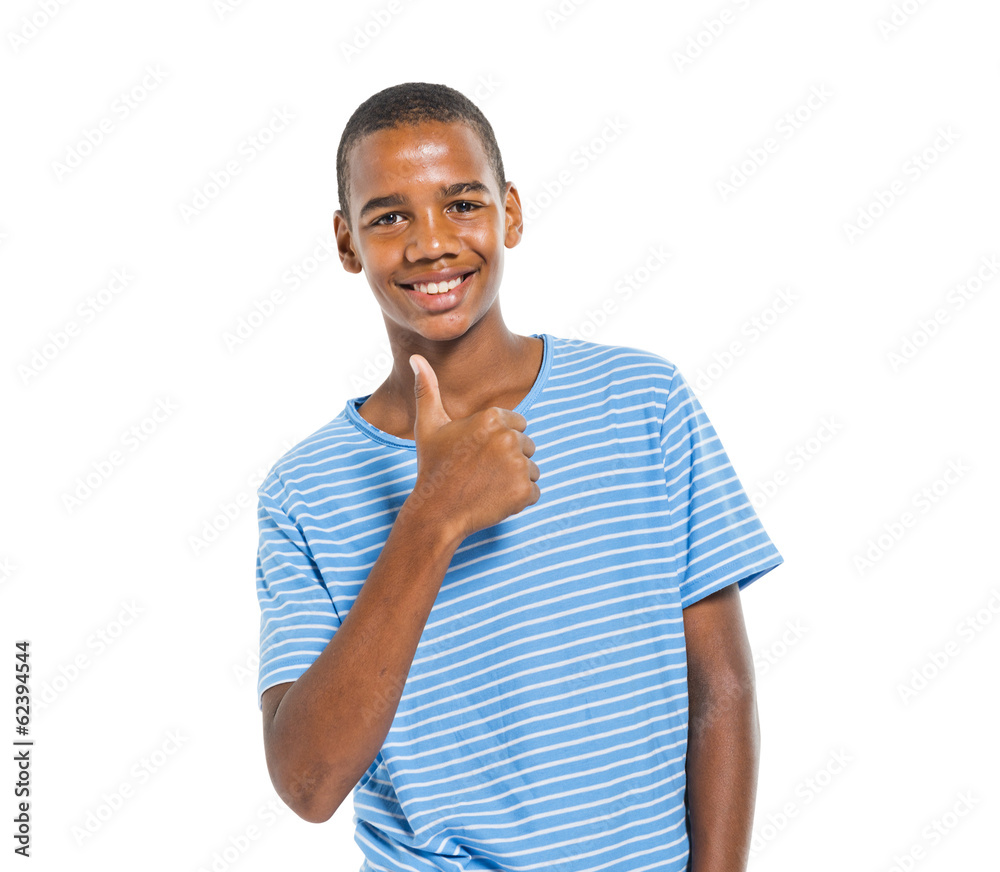 African Boy Smiling with Thumb Up African Boy Smiling with Thumb Up
