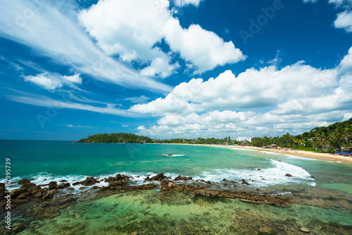 beach landscape in Sri Lanka © surangaw