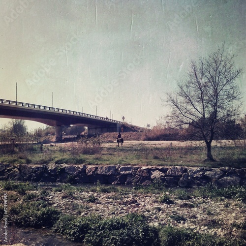 francoli river in Tarragona, Spain photo