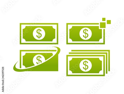 money 1 logo icon template