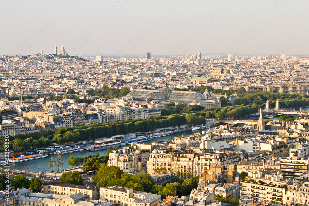 View of Paris from the Eiffel tower