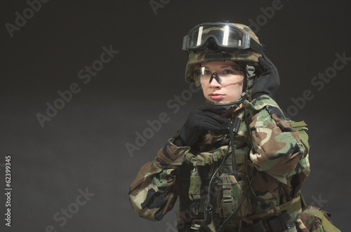 NATO soldier in full gear.