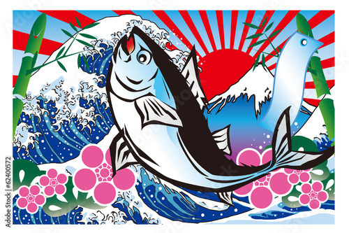 マグロ大漁旗