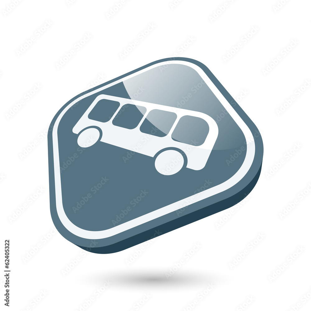 bus symbol transport modern icon