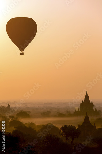 Sunrise silhouette of Bagan - Myanmar