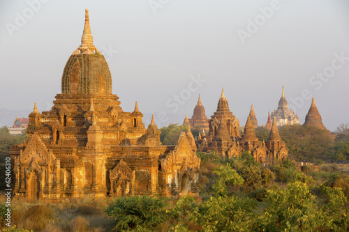 Sunrise glow on the temples of Bagan - Myanmar