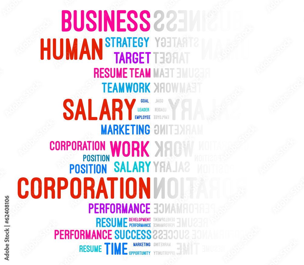 Business Company Word Cloud Vector Illustration