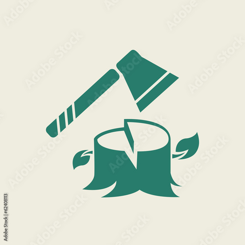 Ecology Icon. Flat Design. Vector EPS 10.