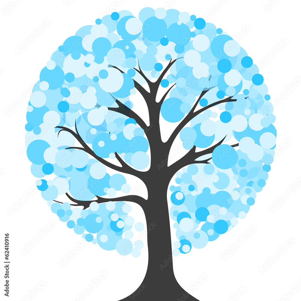 Tree with circle leaves Tree with circle leaves