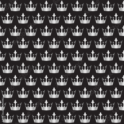 silver crowns pattern