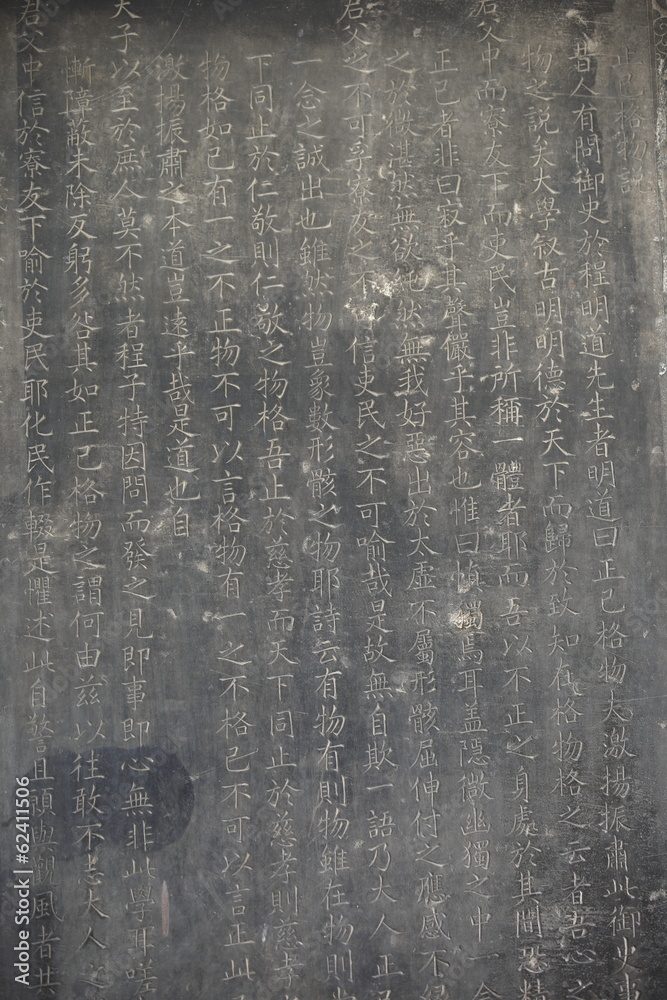 Obraz premium stone tablet forest in xian, china