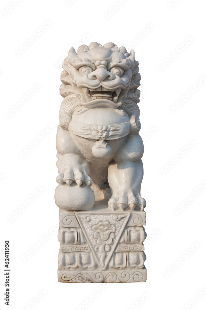 Chinese style lion statue