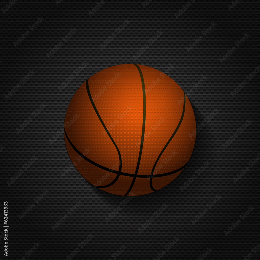 basket ball background on black mesh
