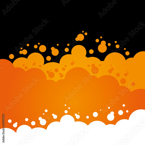 Orange Bubbly Background