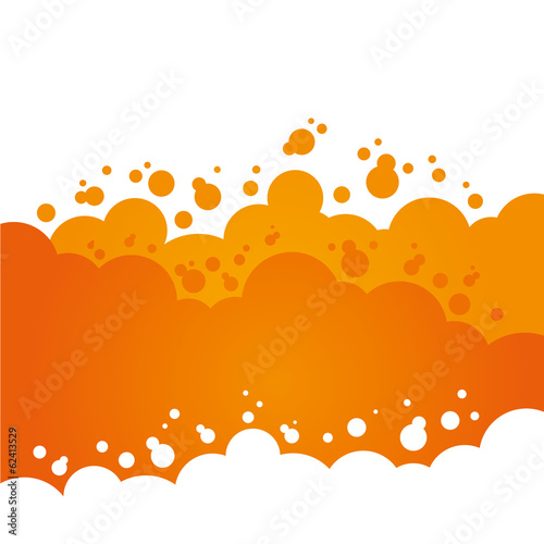 Orange Bubbly Background