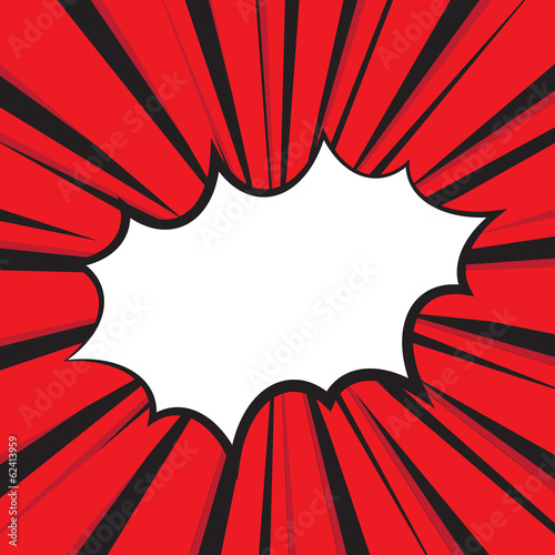 Boom comic book explosion, Vector illustration comic style